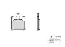 Plaquettes de frein Brembo 07SU26SA Métal Fritté